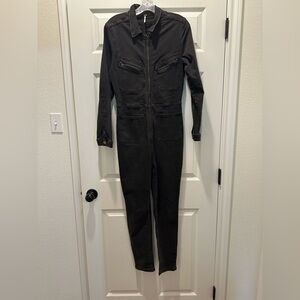 Free People Black Lennex Jumpsuit
